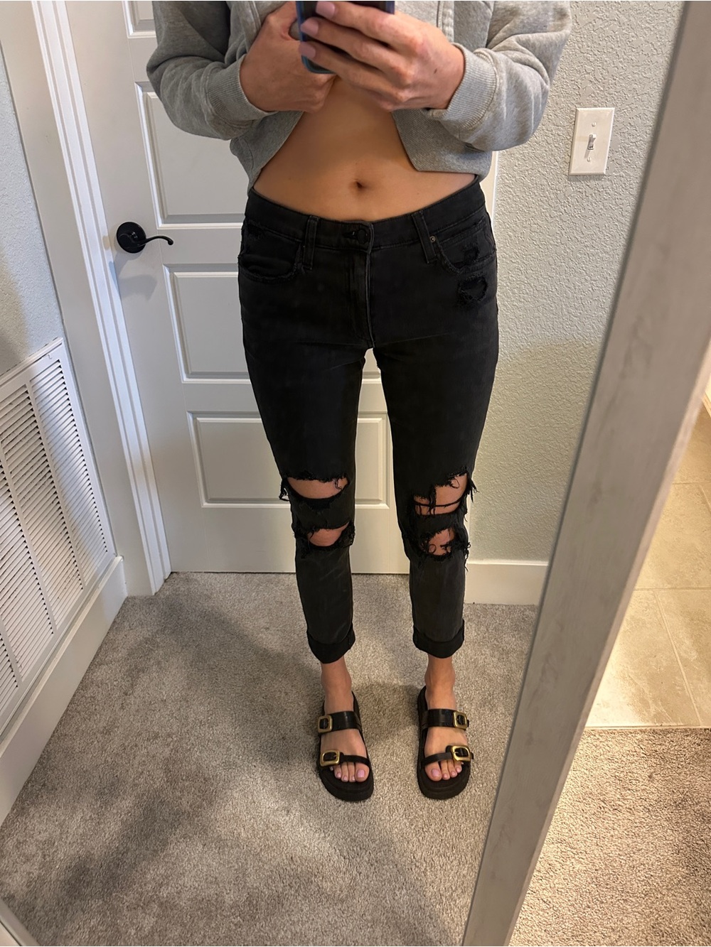 Black Distressed Joe’s Jeans